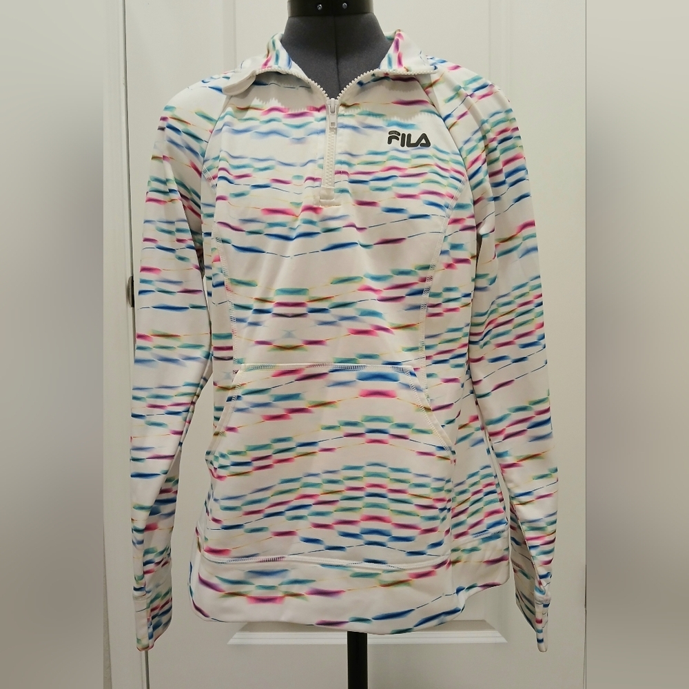 Fila White & Multicolor‎ Pullover